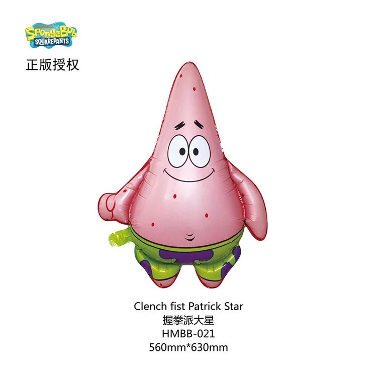 Nieve Bob Esponja Squarepants Patricio Estrella Globos De Papel De
