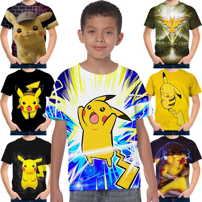 Playera pikachu niño hot sale