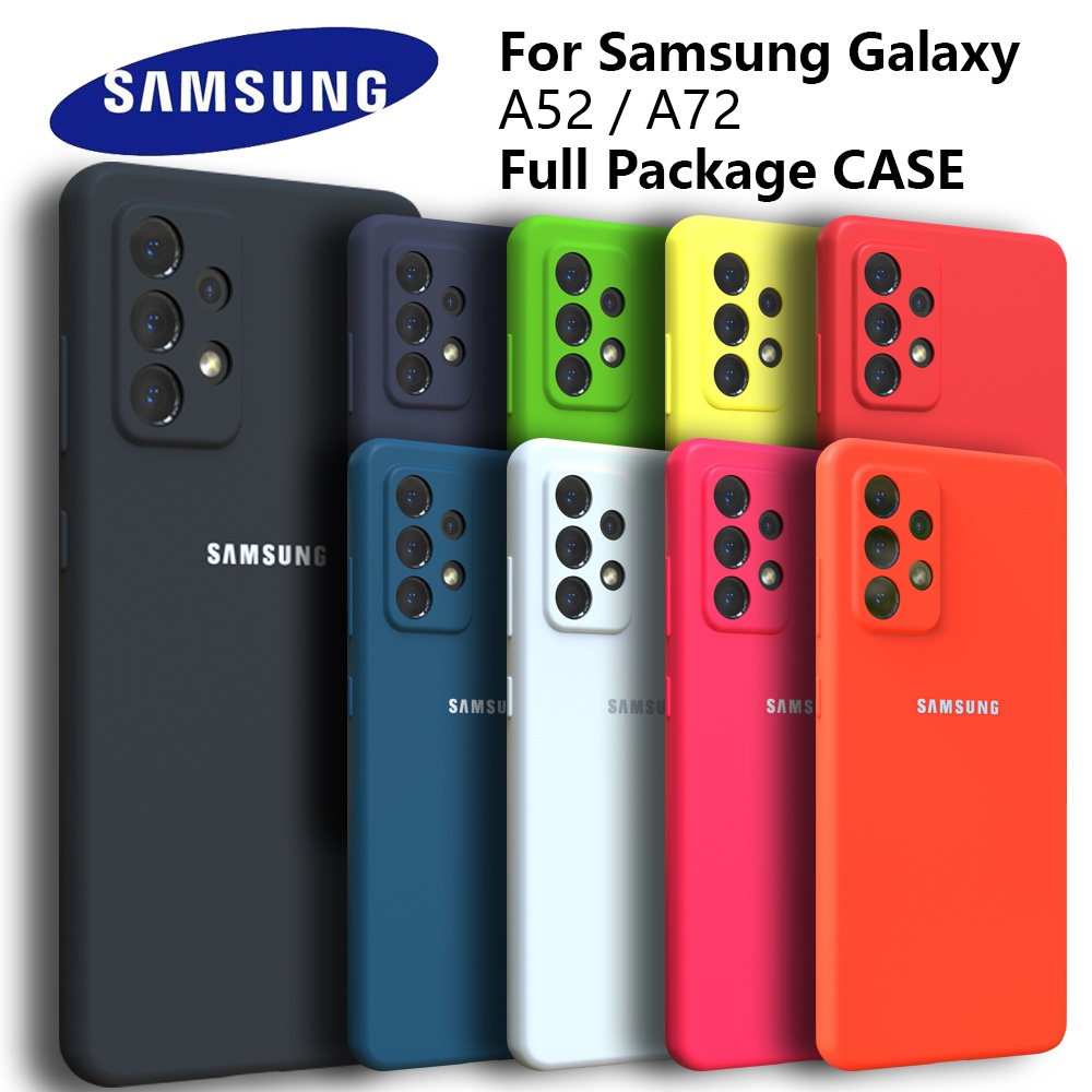 Samsung Galaxy A52 5G 4G Funda De Silicona Sedosa Cubierta Suave Protectora  Trasera Original Líquida Para A72