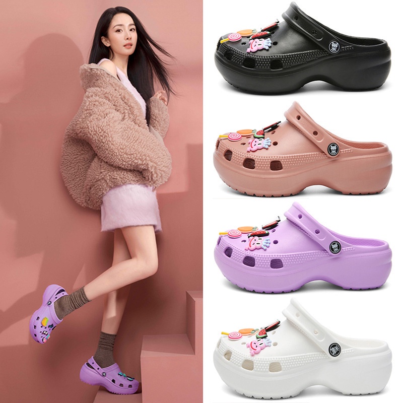 Crocs plataforma mujer hot sale