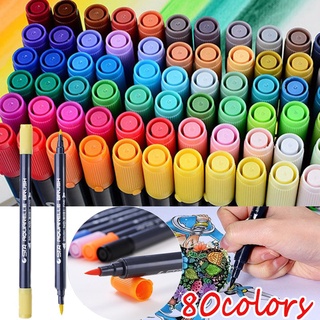 Marcadores de Colores Doble Punta (Felpa/Pincel), Deli Color