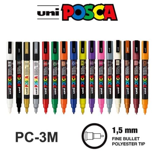 POSCA PC-1MR rotulador negro (0,7 mm redondo) Posca