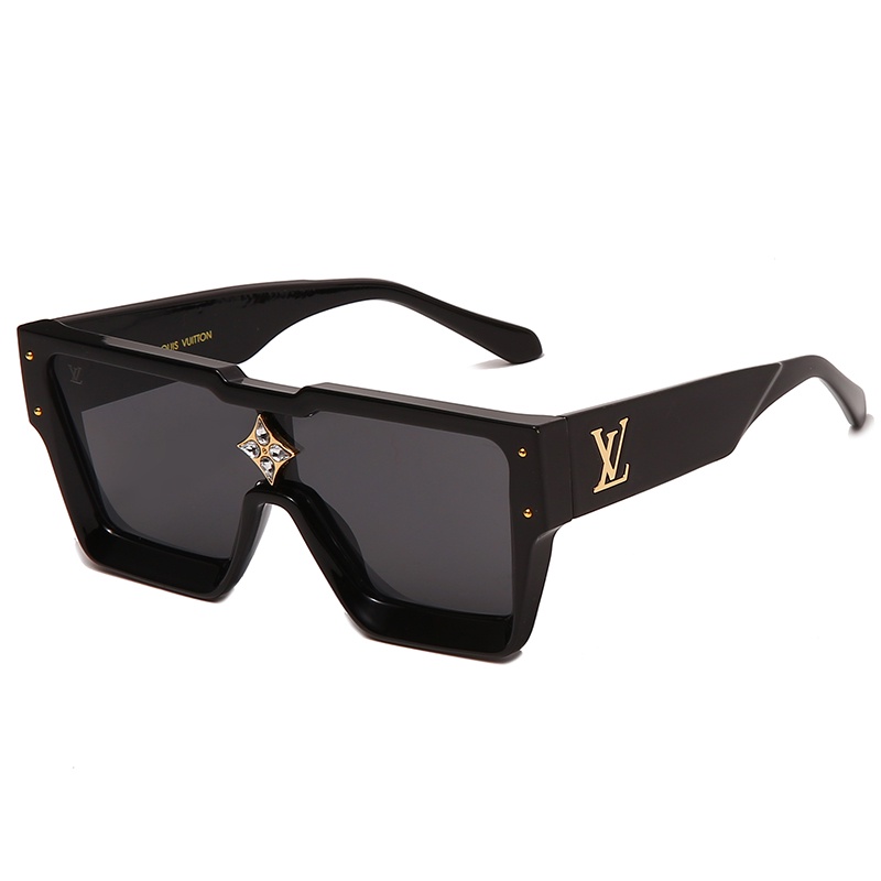 LOUIS VUITTON LV Marca De Lujo Diseño De Moda Clásico Estilo Millonario  Lente Retro Gradiente Gafas De Sol Hombres Z1700 Marco De Metal Trébol