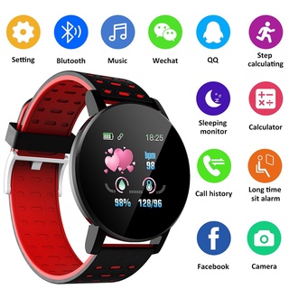 D18 Reloj Inteligente Redondo Smartwatch Mujer Impermeable Deporte Tracker  * 3CKINGDOM *