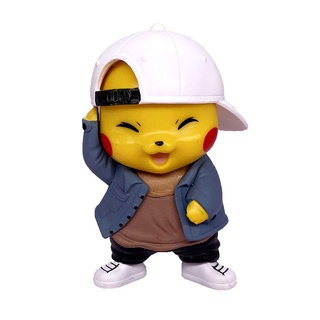 BIYONG Modelo De Regalo Pikachu Figura De Acción Colección Denim Ropa  Pokemon 8cm Cosplay Juguetes PVC Para Niños Decoración Coche Anime | Shopee  Chile