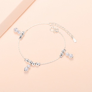 Pulsera Mujer Plata De Ley 925 Con Colgante Sirena - Ajustable (17+4 Cm), Regalo Para Amantes Del Océano, En Caja De Joyería