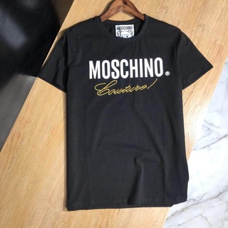 Moschon 100 Algod n Camiseta Hombre Y Mujer Top Oro Logo Camisa