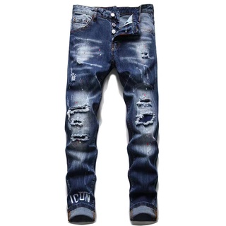 Jeans skinny rotos hombre hot sale