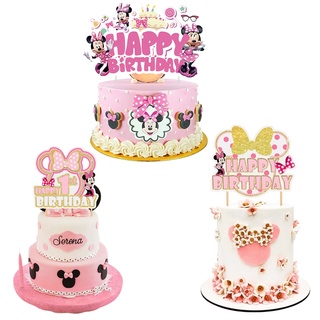 Minnie Mouse Cake Topper Minnie Mouse Topper De Cumpleaños Minnie Mouse  Decoraciones De Fiesta De Cumpleaños 