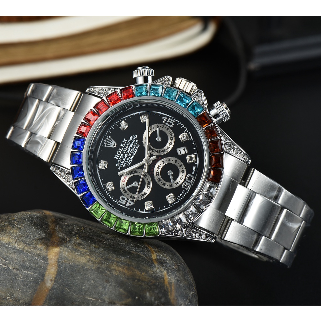 Reloj Rolex Decorativo Peque o De Color Diamante De Lujo