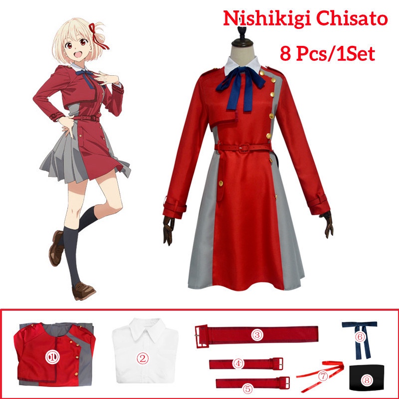 Lycoris deals Recoil Chisato Nishikigi Cosplay XL