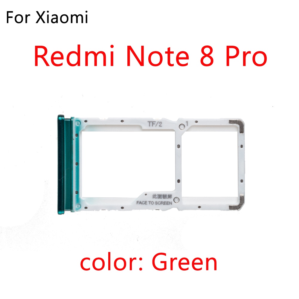 Carrello SIM Di Ricambio Per Xiaomi Redmi Note 8 – Vassoio Porta SD Nero