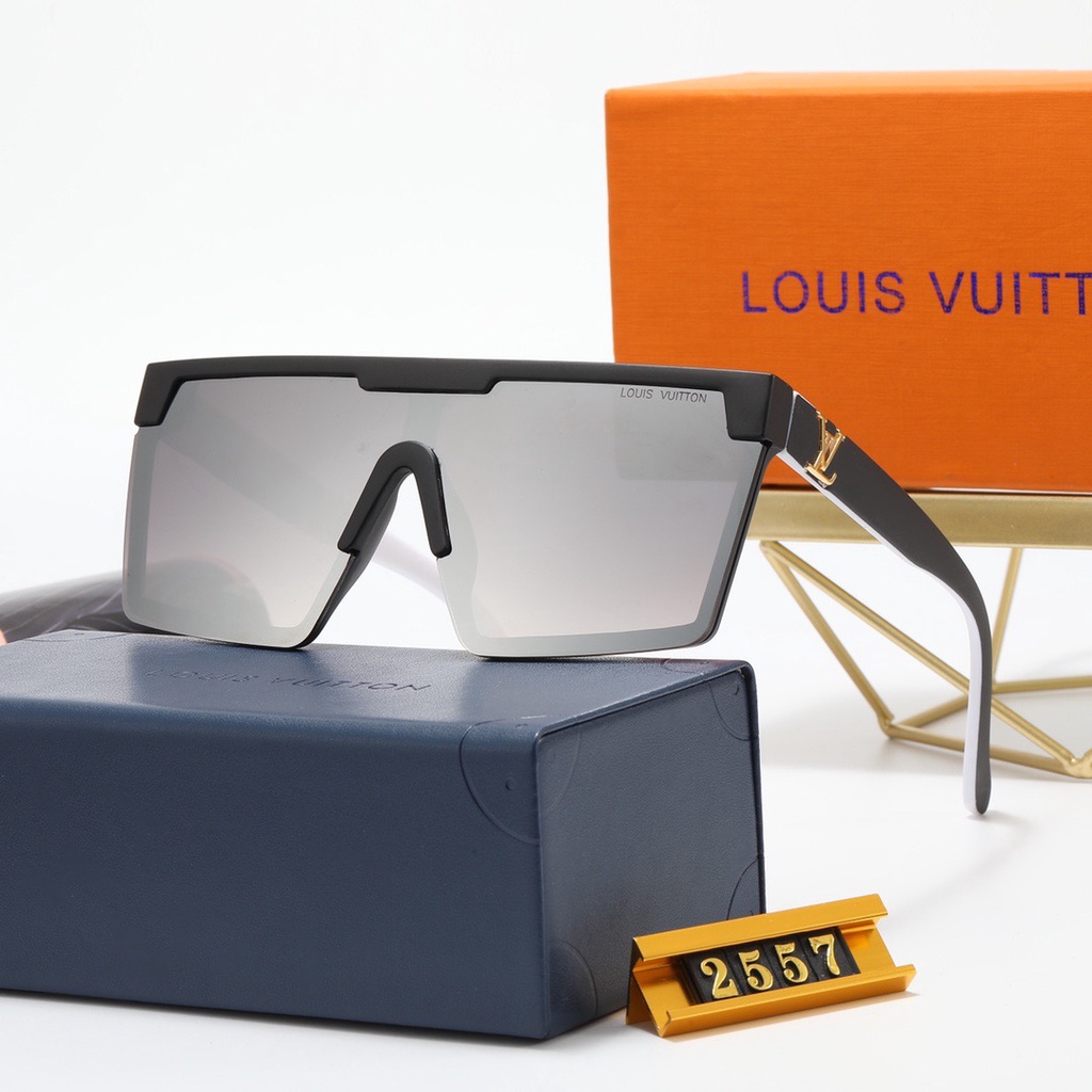 Louis Vuitton 2022 Lentes De Sol Cuadrados Vintage UV400 A La Moda