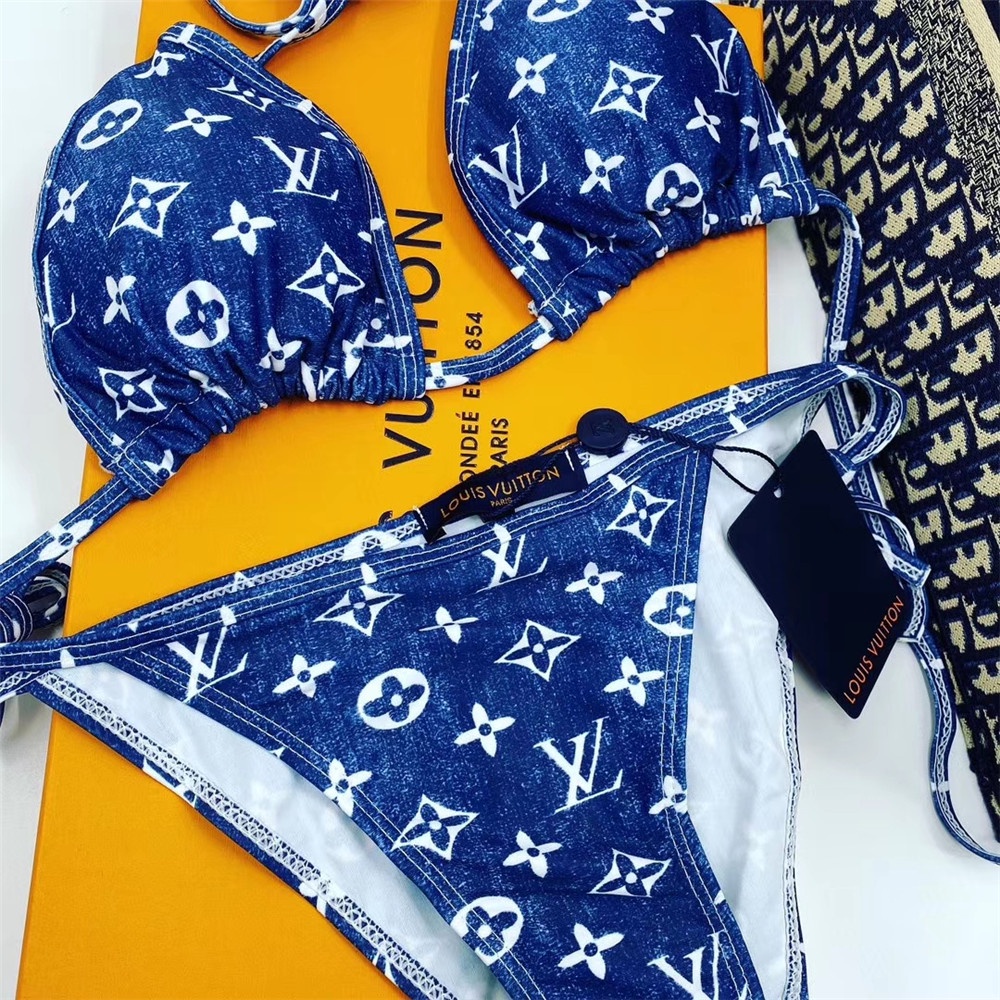 Verano De Lujo Marca De Diseñador louis vuitton sexy bikini Trajes De Baño  Traje