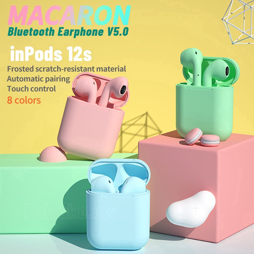 Audífonos Bluetooth InPods i12  Compatibles con iPhone y Android