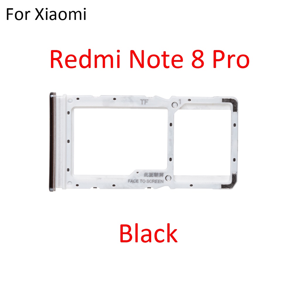 Tiroir Carte SIM Pour Redmi Note 8 Pro - Noir - Référence 05111501002 - Neuf Sous Blister
