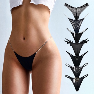 Mujeres Sexy Cuerda G Bikini Sujetador Conjunto Prendas para el torso Tanga  Lenc