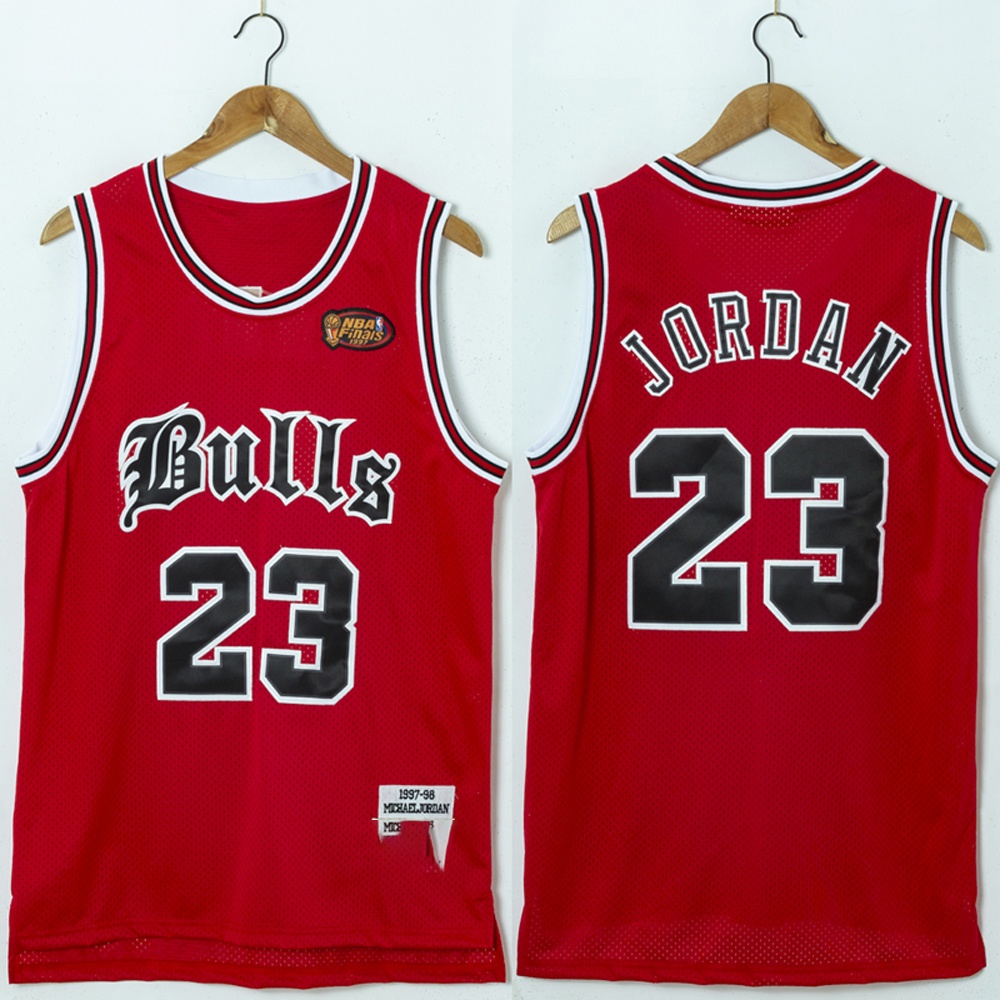 Chicago bulls 23 Polera De Baloncesto Bordada Para Hombre Shopee