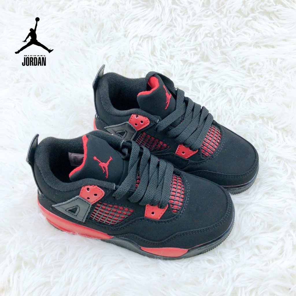 original Nike Jordan 4 Retro Ps zapatillas de deporte para niños zapatillas  cómodas para correr