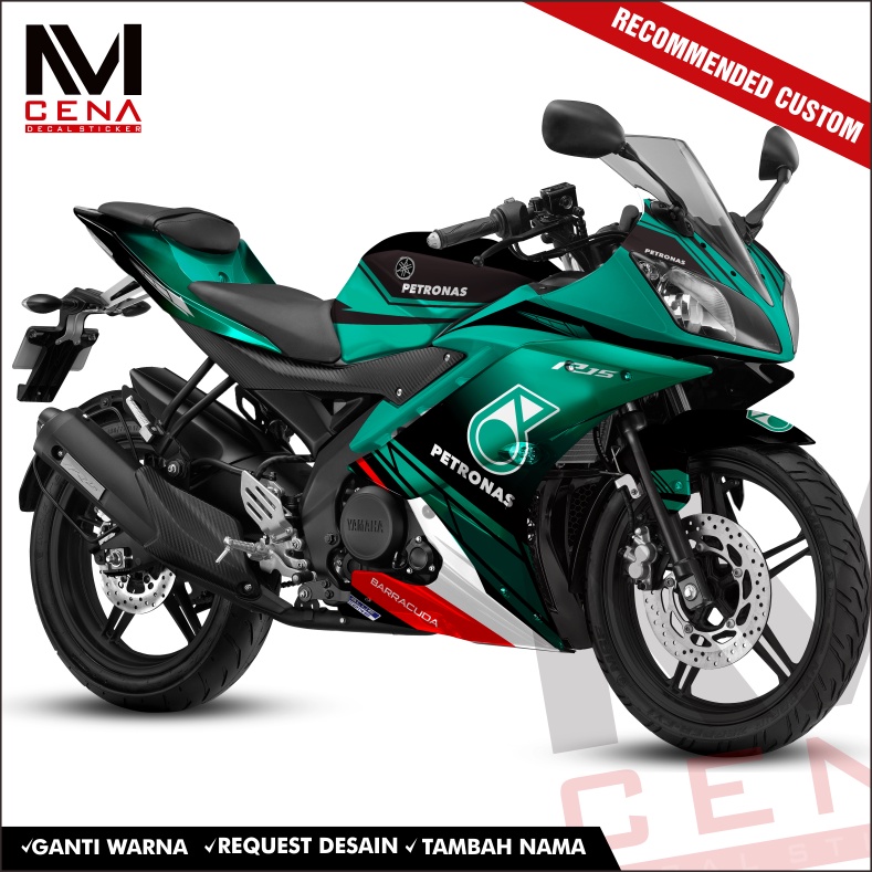 Adhesivos Quad Suzuki LTZ 400 PETRONAS BLANCO –