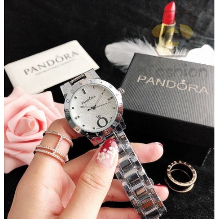 Pandora Reloj De Lujo De Acero Inoxidable casual Para Mujer Shopee Chile