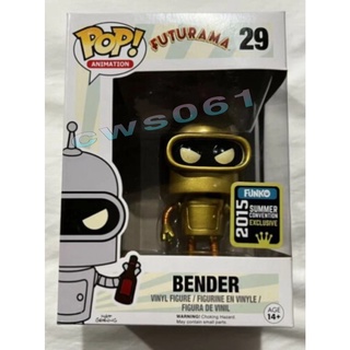 Figuras De Acción FUNKO POP Futurama Bender 29 Verano Convención