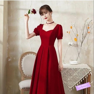 Vestidos de discount promocion rojo vino