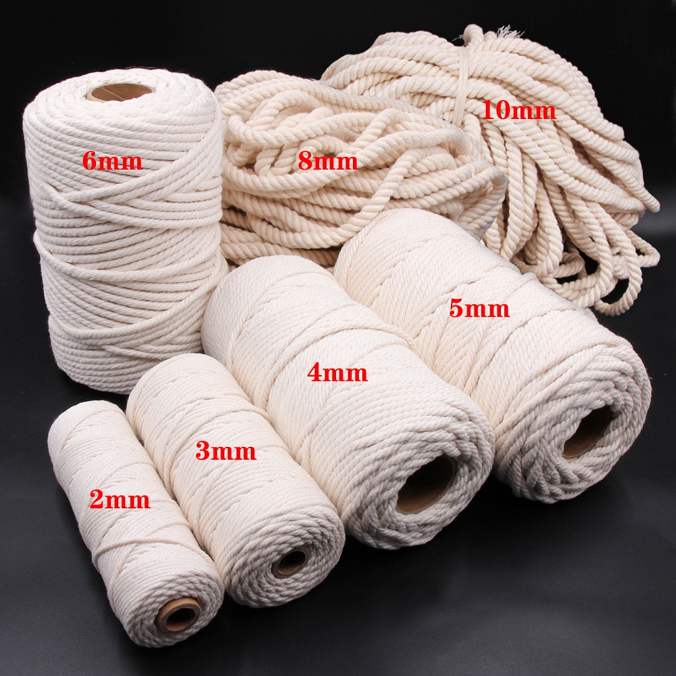 Cuerda macramé, macramé, cuerda macramé algodón 3 mm