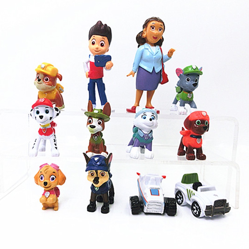 Paw Patrol 12 Unids/Set Patrulla Canina Rescate Perro Figura Muñecas ...