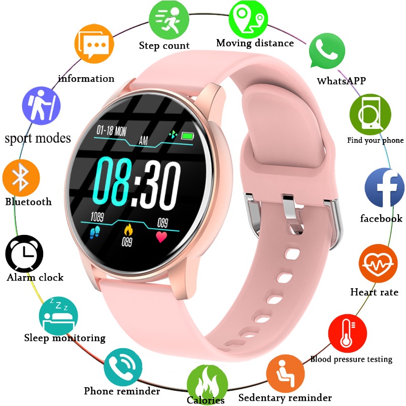 Reloj smartwatch mujer redondo sale