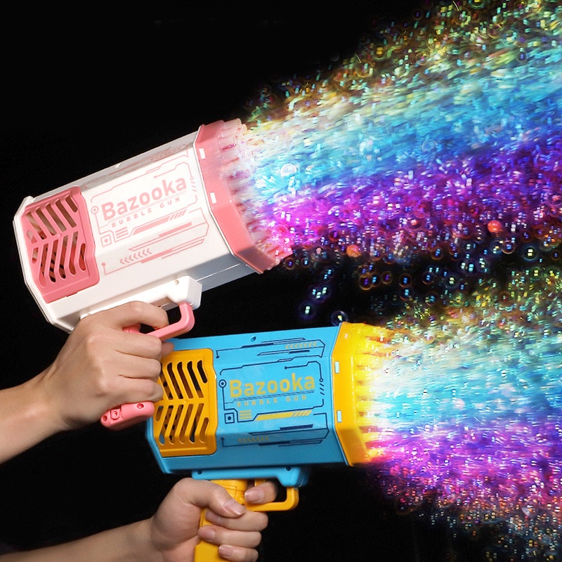 Pistola De Burbujas 69 Agujeros Eléctrico Automático Jabón Cohete Máquina  Niños Portátil Fiesta Al Aire Libre Luz Juguetes Regalo Día De Los Popular  | Shopee Chile