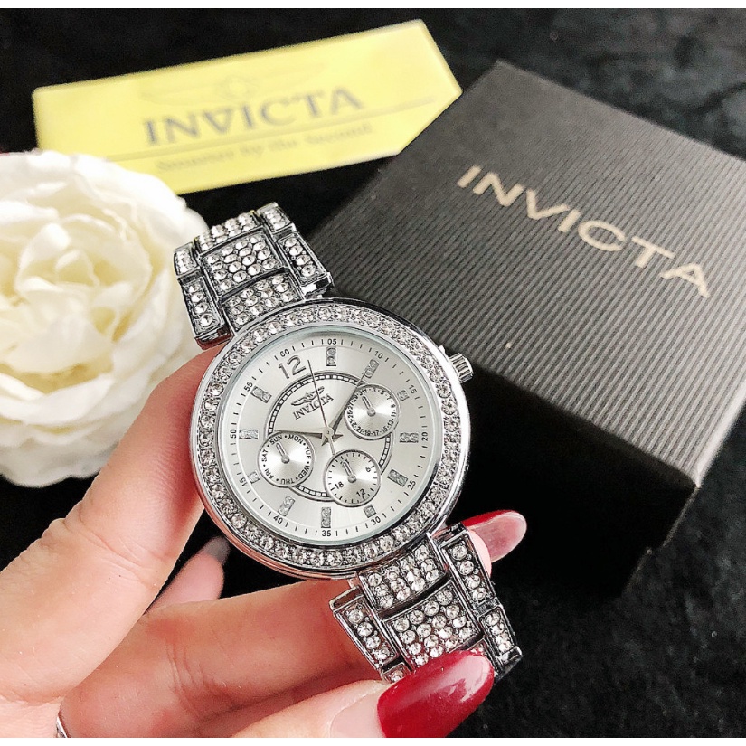 Reloj Invicta Angel para Mujer - 38mm, Oro, Perla + Pulsera Gratis
