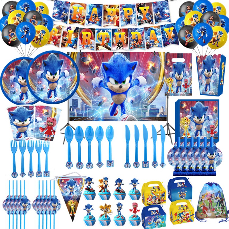 Toppe Decorativo para Cumpleaños Sonic – Tu Fiesta a un Click