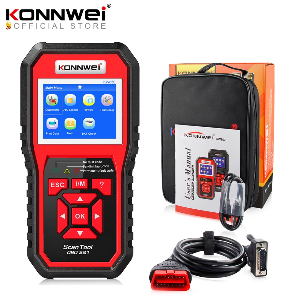 KONNWEI OBD OBD2 Escáner Automotriz Lector De Código De Fallas Con ...