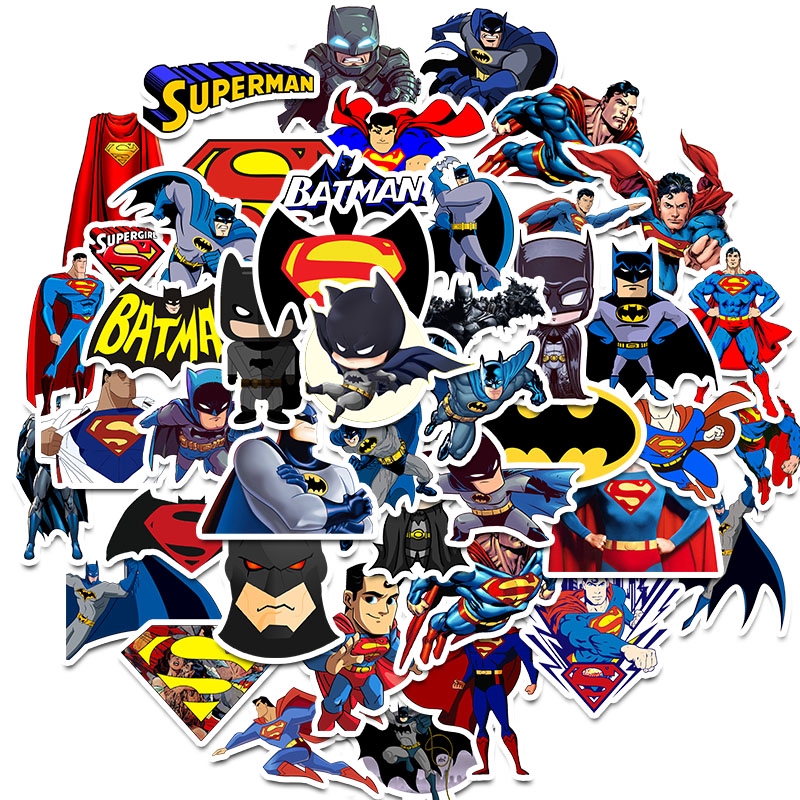 45PCS Super Héroe Superman Batman Stickers Graffiti Para Equipaje ...
