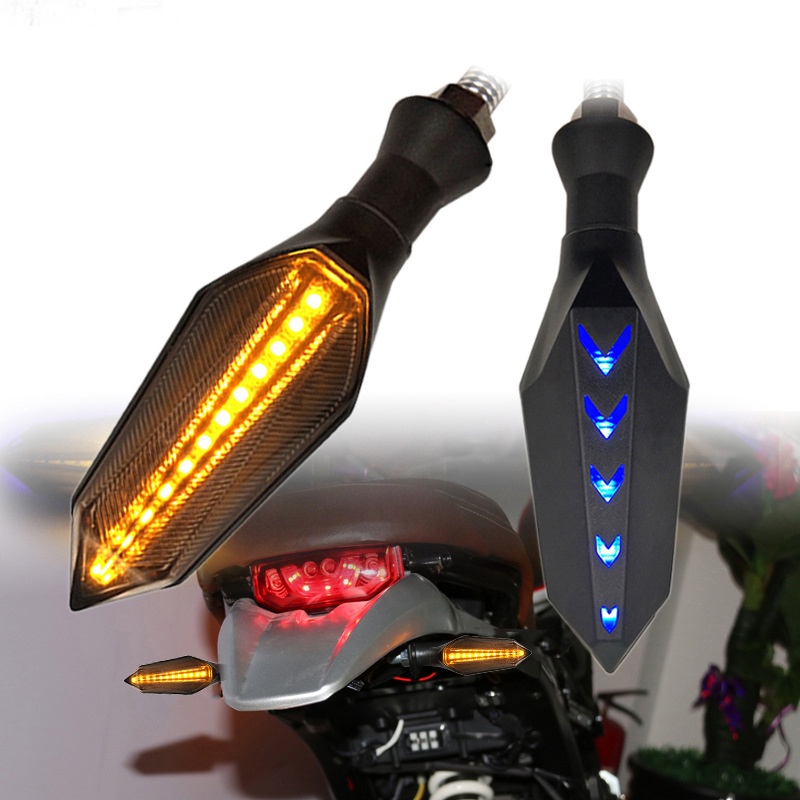 Mini Luz De Advertencia De Cola Para Motocicleta Drone Estroboscópica LED 7  Colores Indicador De Señal De Giro Reajuste Universal Accesorios De Moto