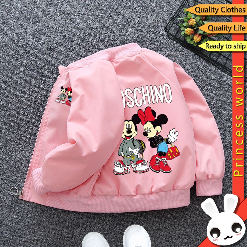 Ninas Chaquetas Disney Mickey Prendas De Abrigo Sudadera Con Capucha Ninos Nina Princesa Ropa De Primavera Y Otono Shopee Chile