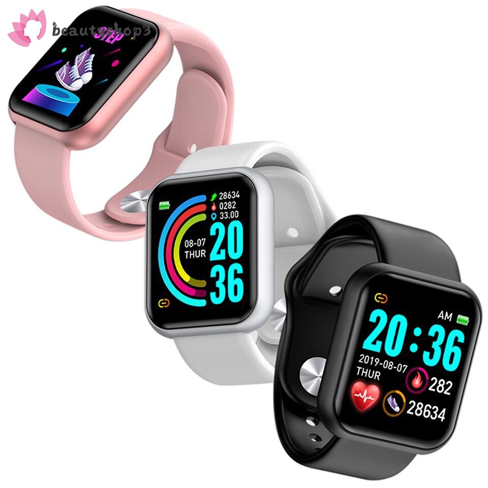 Elegante reloj inteligente blanco para mujer, monitor de fitness deportivo  digital, monitor de presión arterial de frecuencia cardíaca, asistente