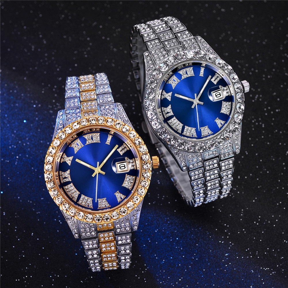 Reloj de brillantes discount hombre