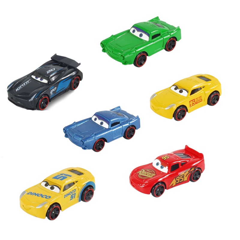 Pixar Cars 2 3 Lightning McQueen Race Div Fritter Miss Tractor