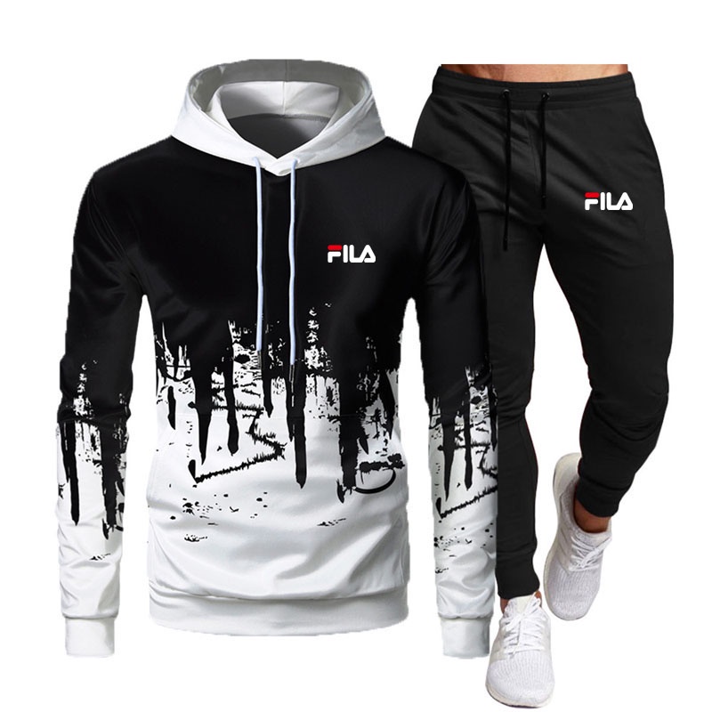 Sudaderas con capucha unisex y pantalones de hombre Casual Traje de chándal  para hombres Ropa deportiva Otoño Invierno Hombres Running Set Ropa de  hombre de gran tamaño