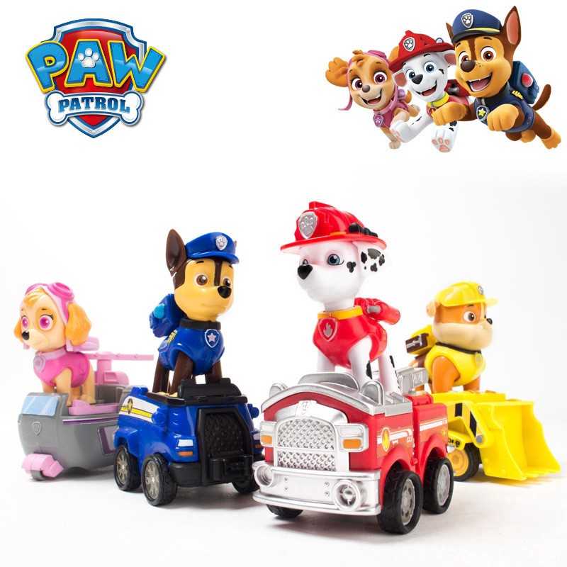 Paw Patrol perros coches juguetes conjunto con funcion de retroceso vehiculo conjunto de juguete para ninos Shopee Chile