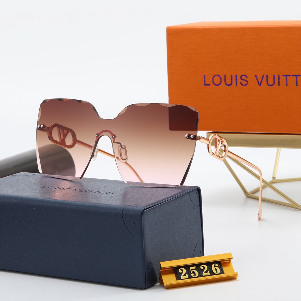Louis Vuitton LV Lentes De Sol Para Hombre Marca De Lujo , Estilo Clásico  retro Gradiente Lente