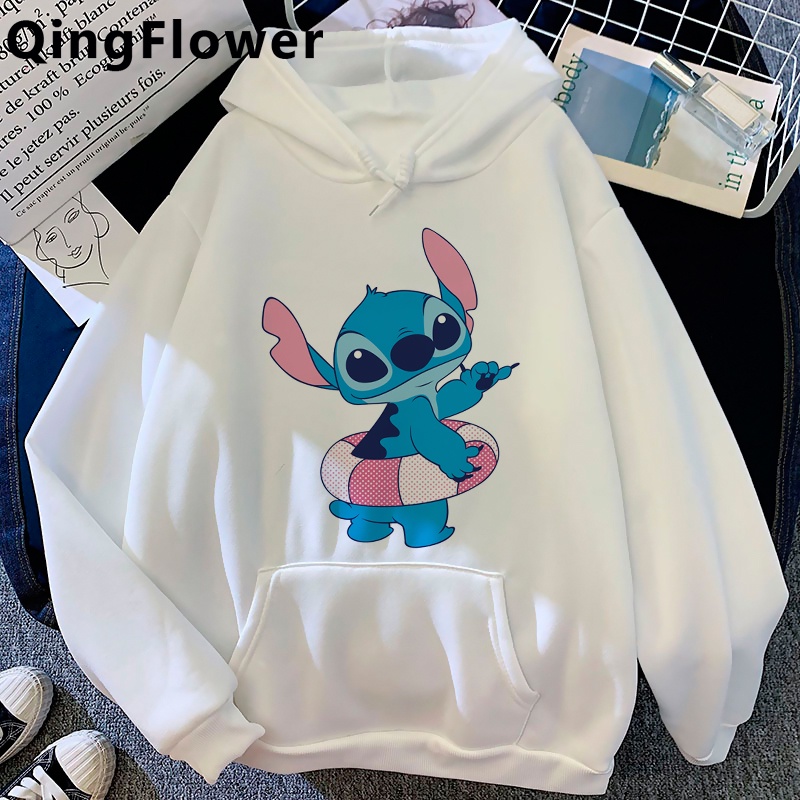 Disney Dibujos Animados Lilo Stitch Sudaderas Con Capucha De Las Mujeres streetwear De Gran Tamano hoddies Impreso Shopee Chile