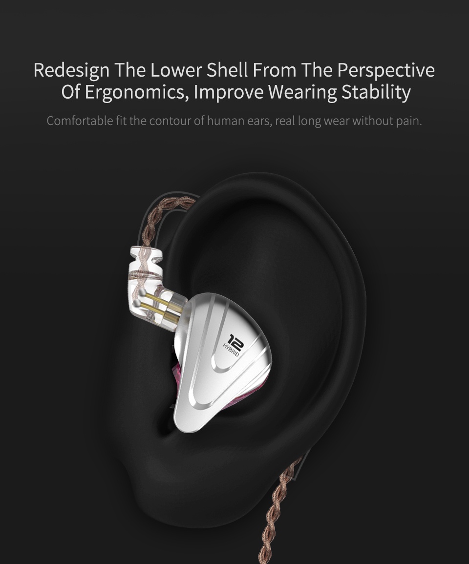 KZ ZSX Terminator 5BA 1DD Híbrido In-ear Auriculares HIFI Metal