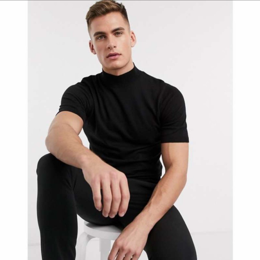 Polera De Cuello Alto Estilo Tortuga Para Hombre Moda C lida Para