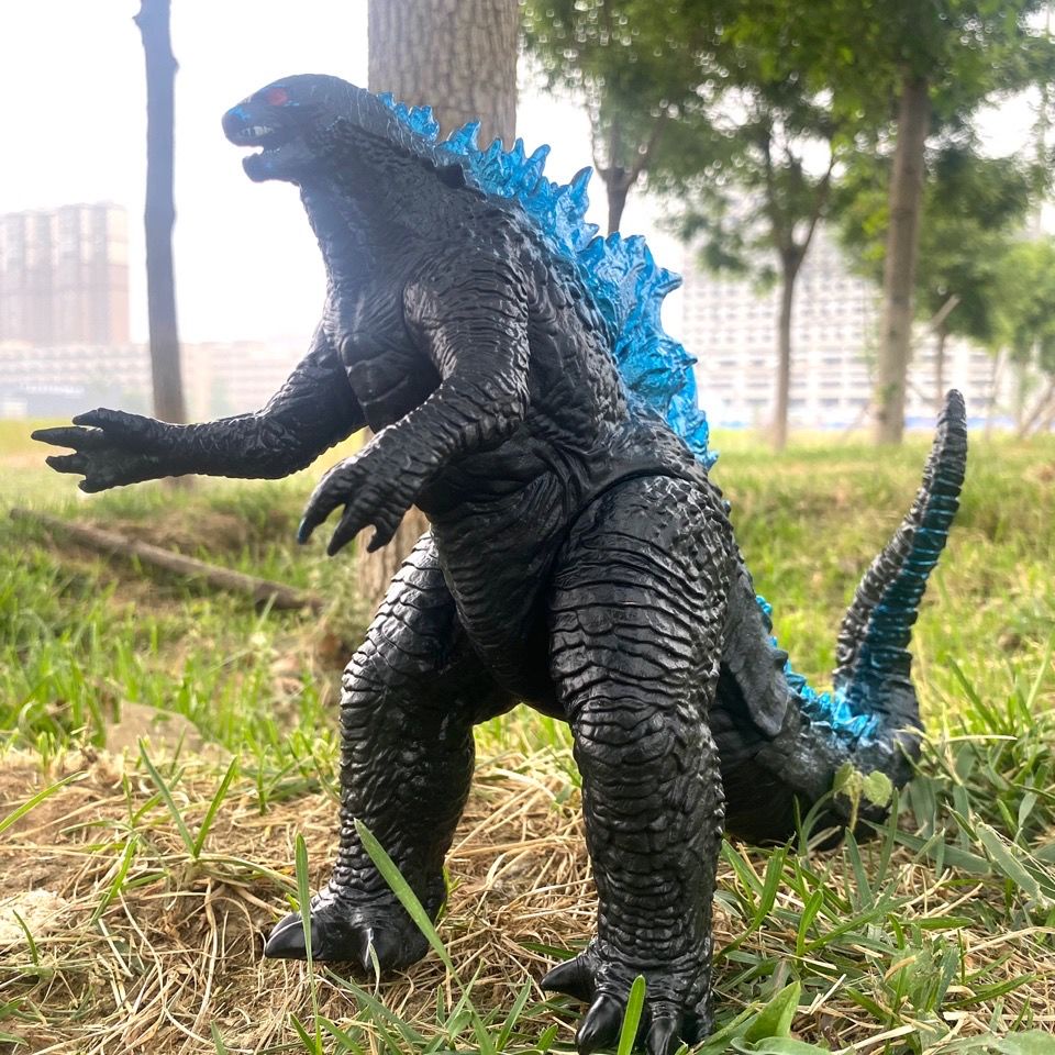 Godzilla King Kong Ghidorah Tres Cabezas Dragón Dinosaurio