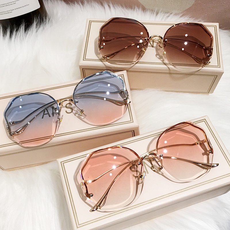 Lentes De Sol degradados De Moda para mujer Lentes Irregulares De