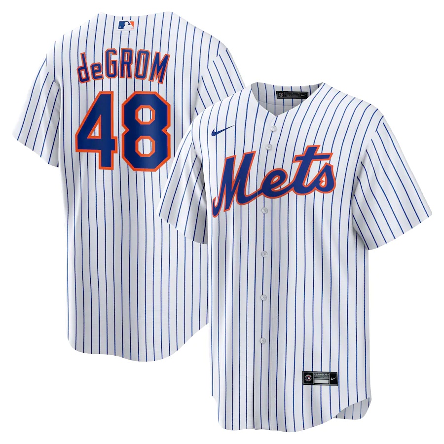 Jacob deGrom New York Mets MLB - Camiseta para niños y jóvenes de 8-20  jugadores (alternativa azul, juvenil S 8), Azul