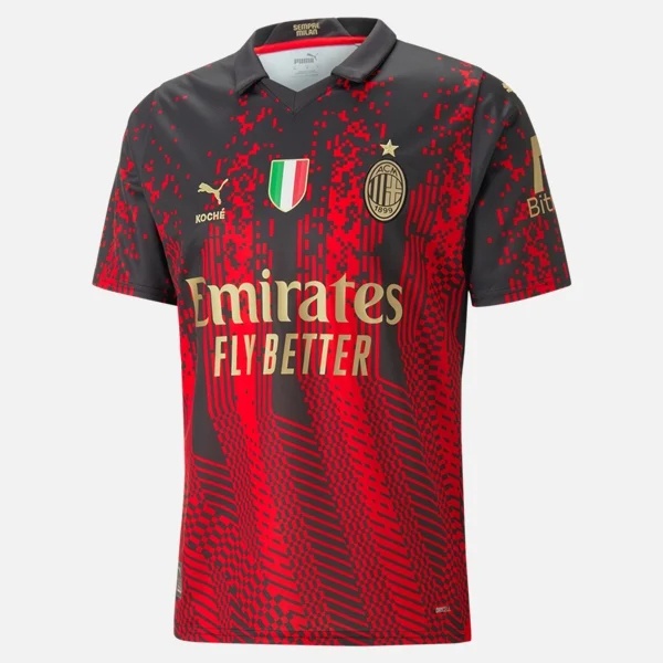 AC MILAN 2022 2023 Cuarta Camiseta De Futbol Version Conmemorativa Especial Para Aficionados Shopee Chile